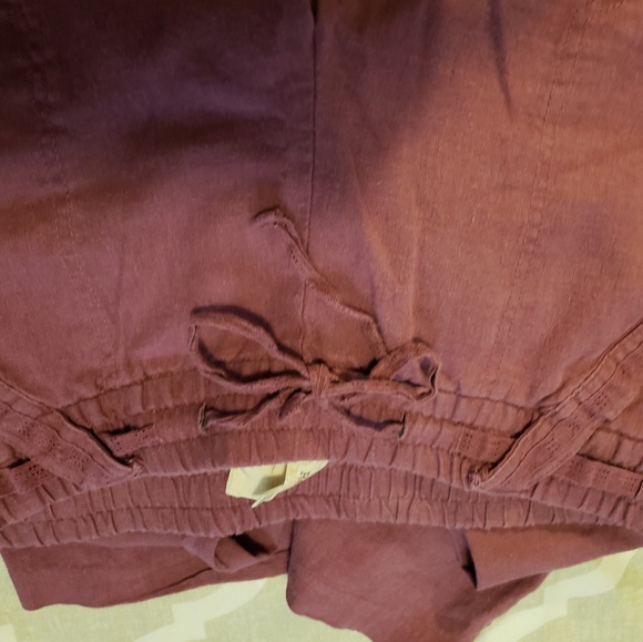 Linen blend - mauve pants - Picture 2 of 4
